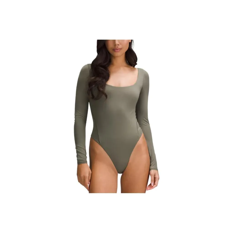 Lululemon Wundermost Ultra Soft Nulu Square Neck Long Sleeve Bodysuit Bodysuits Women's-6