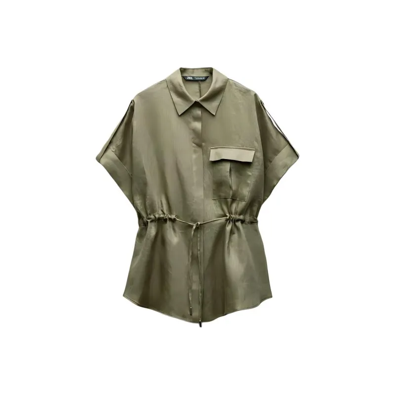 ZARA Shirts Women's Khaki-0
