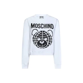 MOSCHINO Teddy Bear print Organic Cotton Sweatshirt