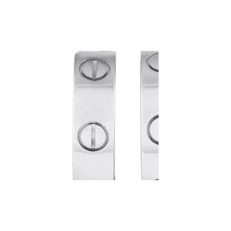 Cartier 18K White Gold Love Hoop Earrings´-1