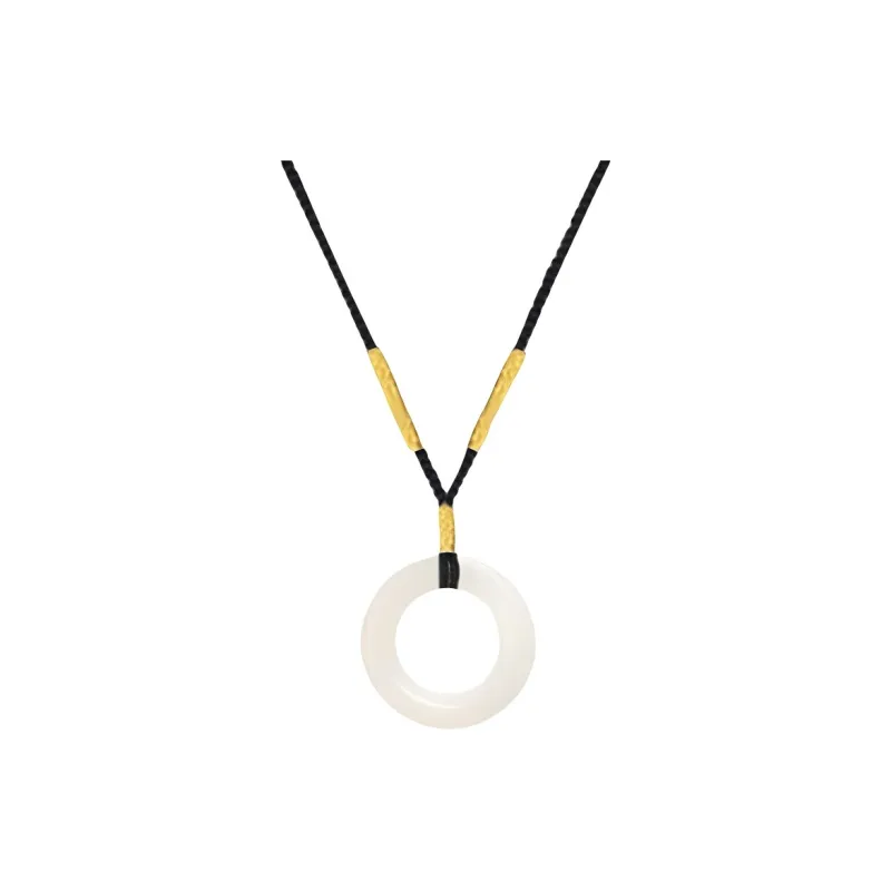Blooming Petals White Jade Bodhi Necklaces Unisex-0