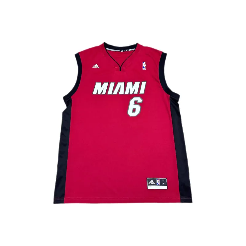 Adidas x NBA Heat Team Basketball Jerseys Unisex Burgundy-0