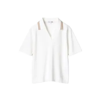 Jw Anderson X UNIQLO Jw Anderson Co-Branded Series Polo Shirts Women's White