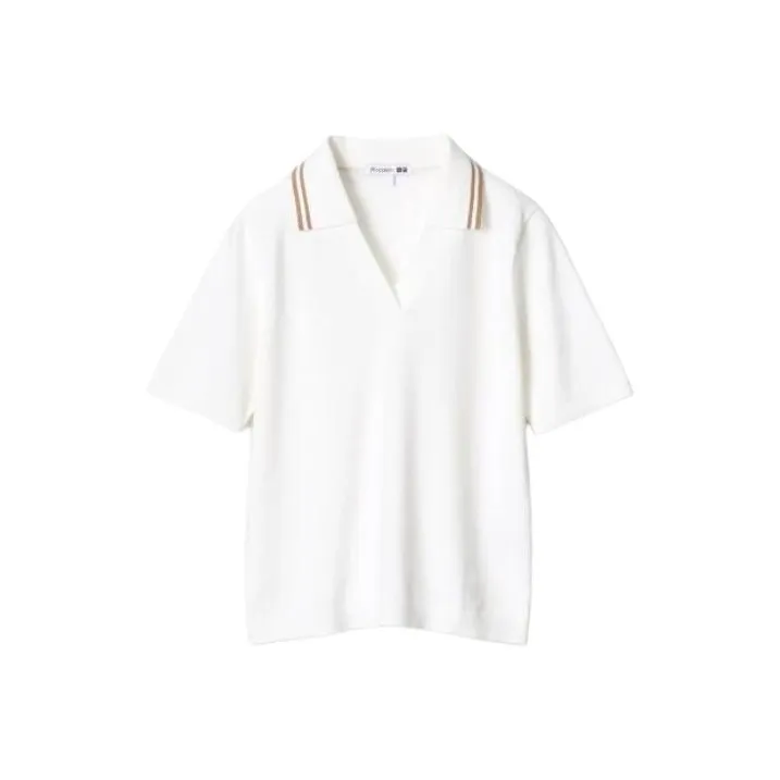 Jw Anderson X UNIQLO Jw Anderson Co-Branded Series Polo Shirts Women's White-0
