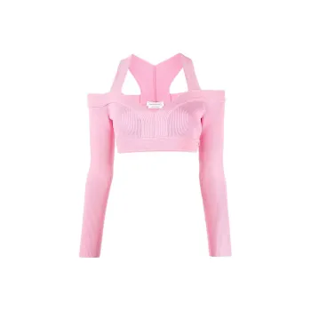 Alexander McQueen Cut out Knitted Top