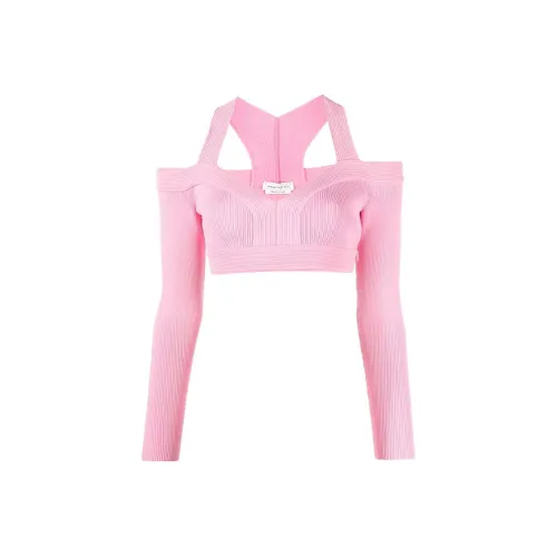 Alexander McQueen Cut out Knitted Top