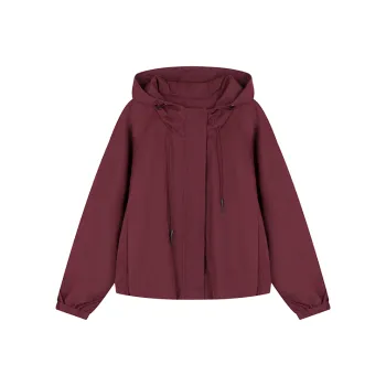 Mo Han Yi Mei Jackets & Coats Women's Bordeaux Red