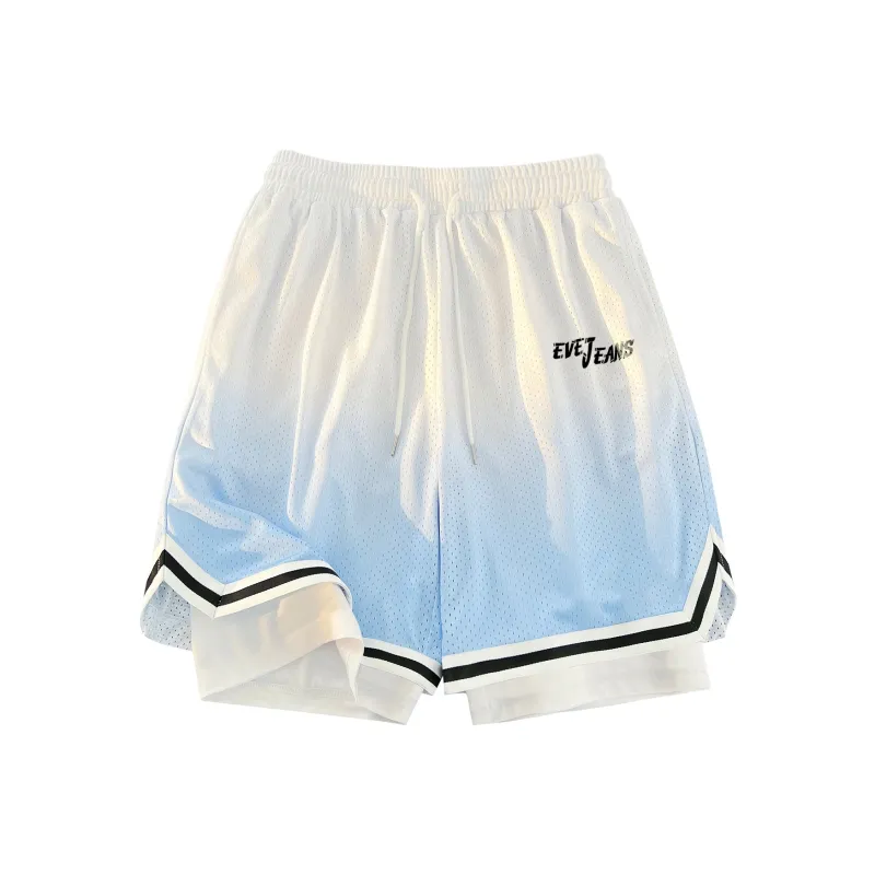 Yiwen Basketball Shorts Unisex Black-10