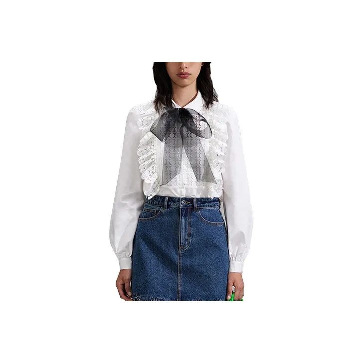 Self portrait Shirts Women's White-0