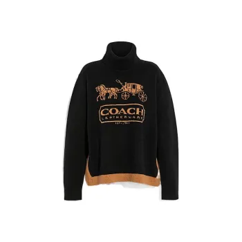 COACH SS22 Cashmere Sweater Women's Black
