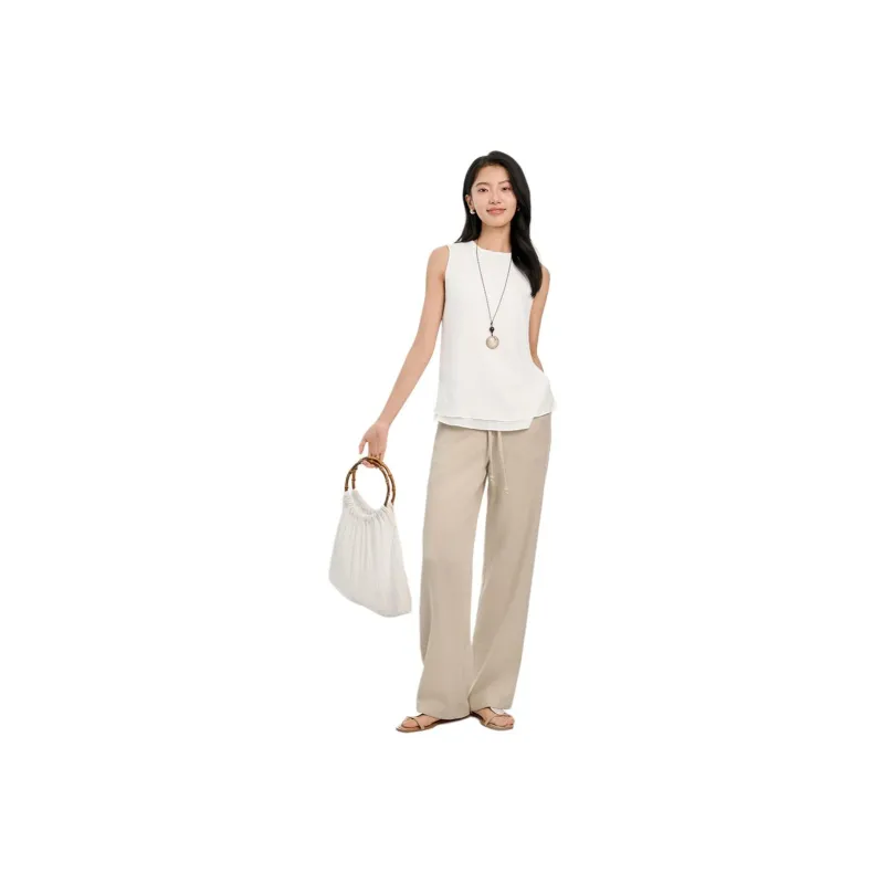 IHIMI Shirt Women's Simple White-2