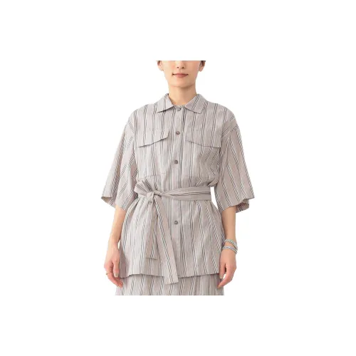 Beams Shirts Women's Gray