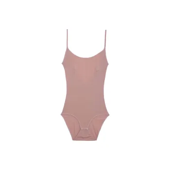 BASERANGE SS24 Emily Body - Bamboo Lyocell Bodysuits Women's Yu Rose/Rose Pink