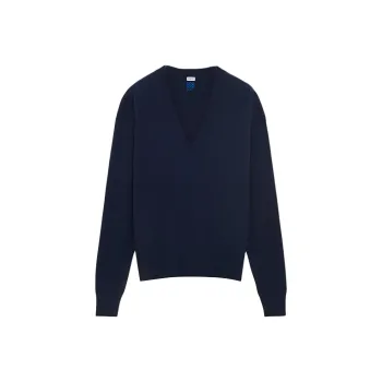 LOEWE Logo Embroidered V Neck Jumper