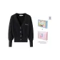 Black, Pearl Button Sweater (Gift Box Set)