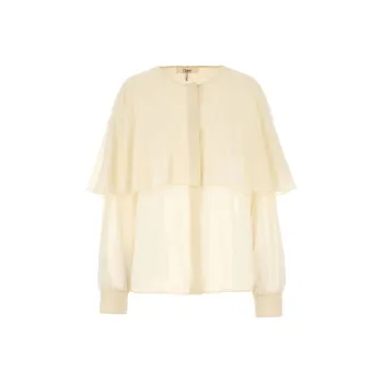 Chloé Crewneck Straight Hem Long Sleeved Shirt