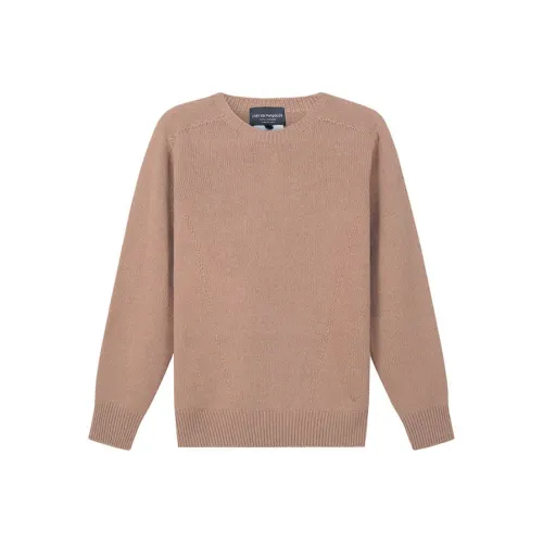 EMPORIO ARMANI Cashmere Sweaters Women's Beige Brown