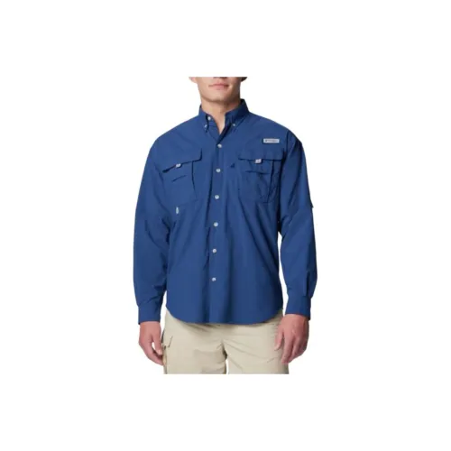 Columbia Shirts Men Blue