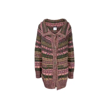 CHANEL Intarsia knit Cardigan