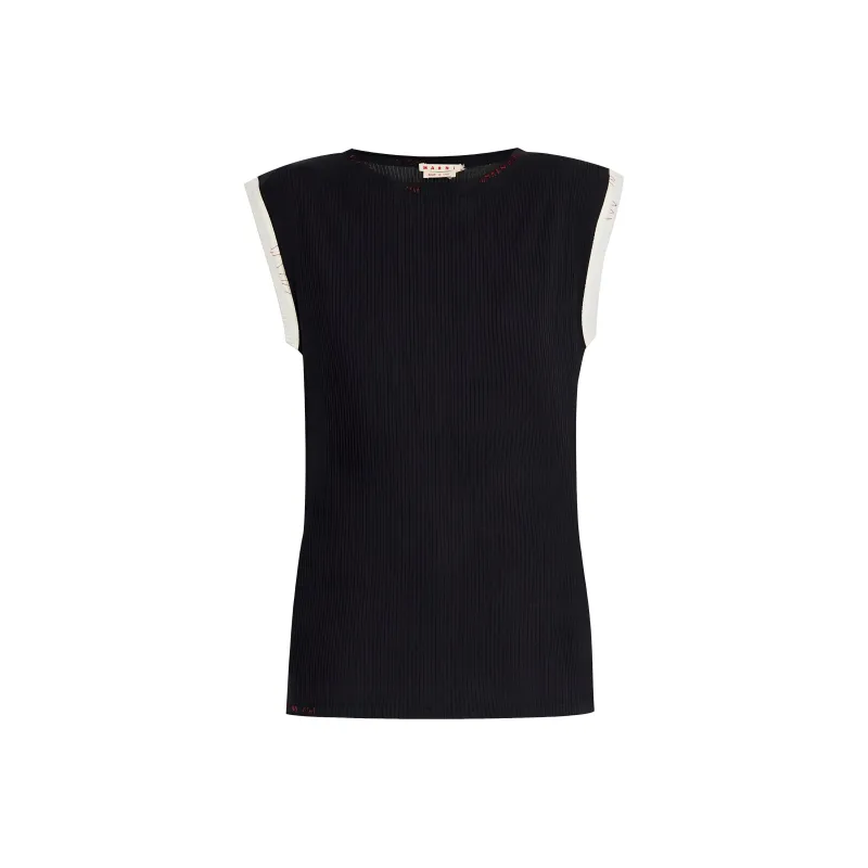 MARNI Logo Embroidered Tank Top-0