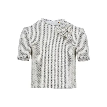 Ports 1961 Tweed Blouse