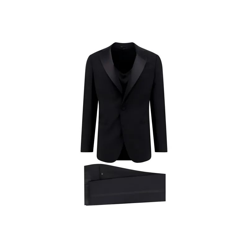 GIORGIO ARMANI Single Breasted Tailored Tuxedo Suit-0