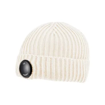 C.P.Company Wool Beanies Unisex Ecru