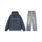 Set (Dark Gray Sweatshirt+Vintage Blue Jeans)