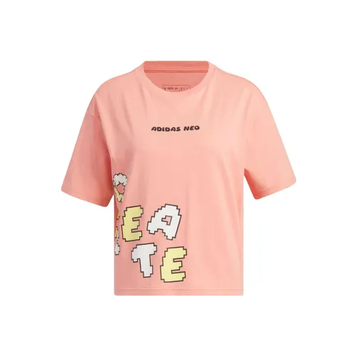 Adidas Neo Drop Shoulder Sleeve T Shirt Women's