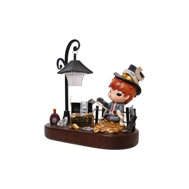 [Modified Doll] POP MART Hirono X LePetit Prince Collection, Wealth, Wealth, Merchant Hang Tag Box 10cm-3