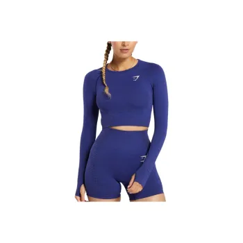 GYMSHARK T Shirt Women's Cobalt Purple Mud Limestone