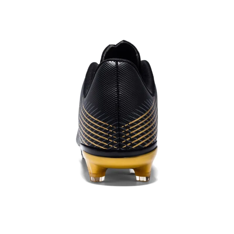 Binary FG Firm Ground Cushioning Lightweight Slip Resistant Soccer Shoes Unisex Black Gold-3