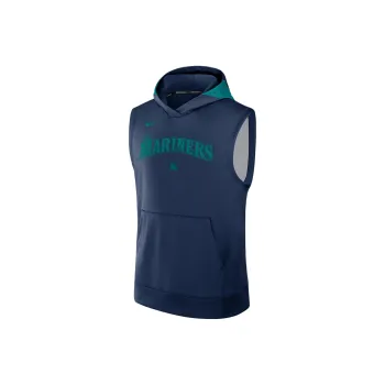 Nike Seattle Mariners Authentic Collection Men's Nike Dri FIT Mlb Sleeveless Pullover Hoodie