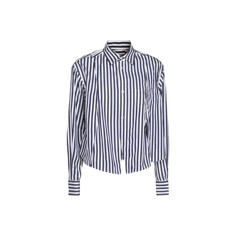 Sacai Striped Button Up Shirt-0