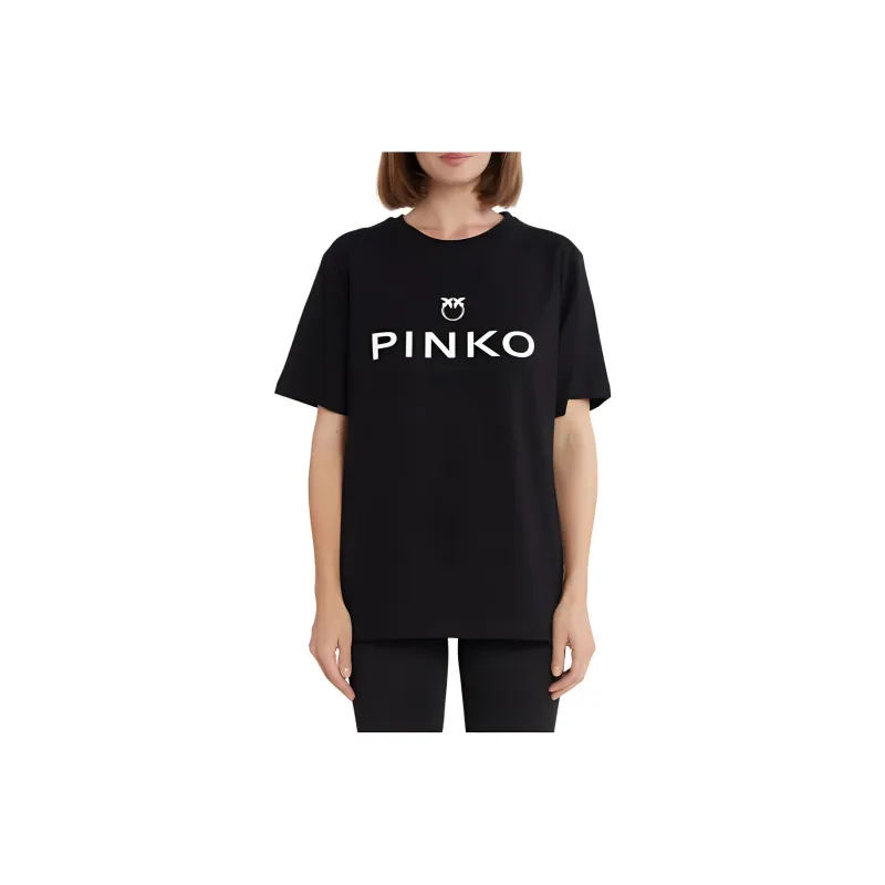 PINKO Logo print Cotton T shirt-0