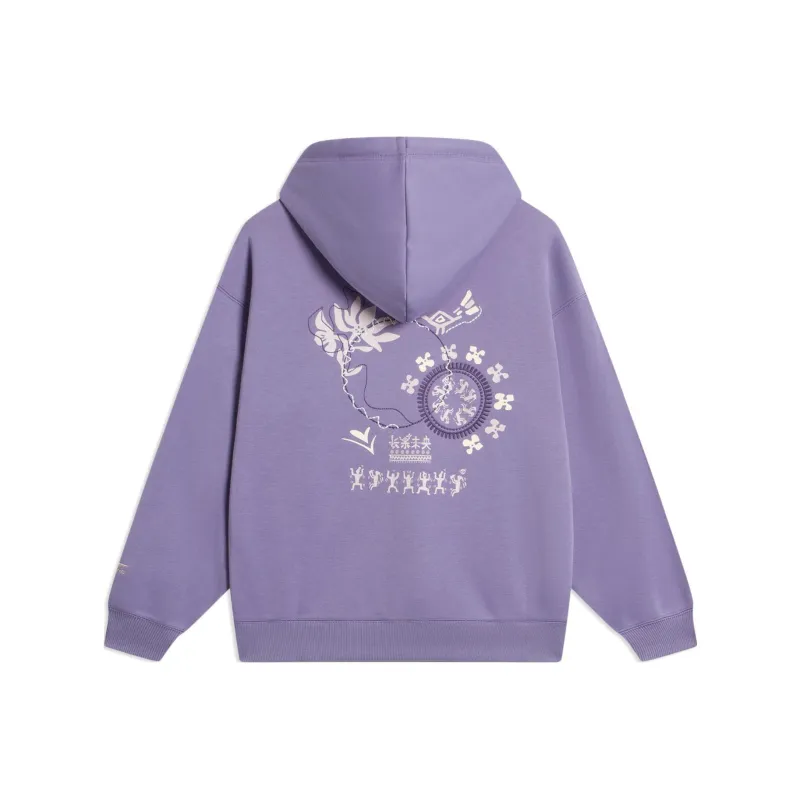 LINING Sports Life Collection Sweatshirts Women's Light Dark Purple-0