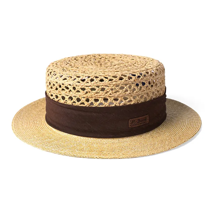 Mr Duck Wheat Straw Bucket Hats Unisex-2