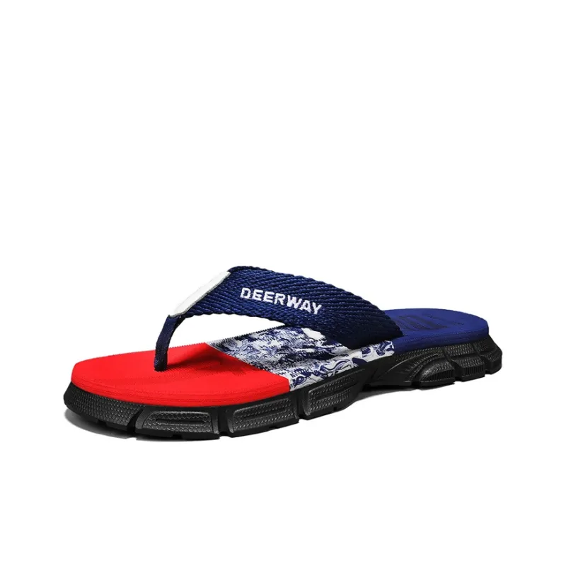 DEERWAY Slip Resistant Abrasion Resistant Odor Resistant Flip Flops Men's-3