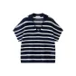 Deep Sea Blue White Stripes