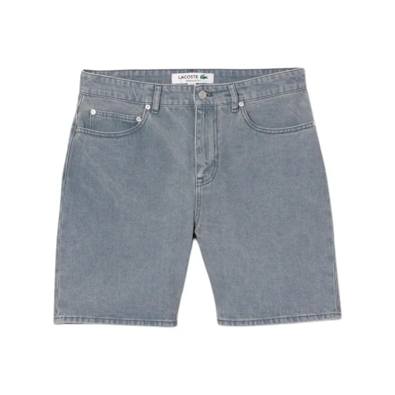 LACOSTE Washed effect Denim Shorts-0