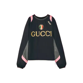 GUCCI X GUCCI Nylon Patches Track Jacket Black