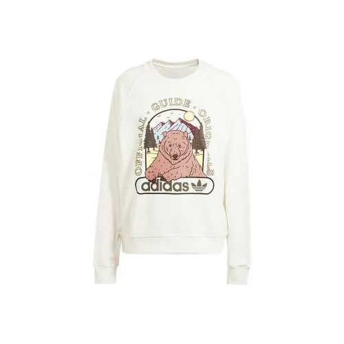 Adidas Originals Clover Series Outfit Sweatshirt Women's White