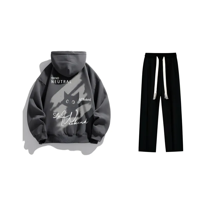 LA'T.WEEKEND Sweatshirt Set Unisex-12