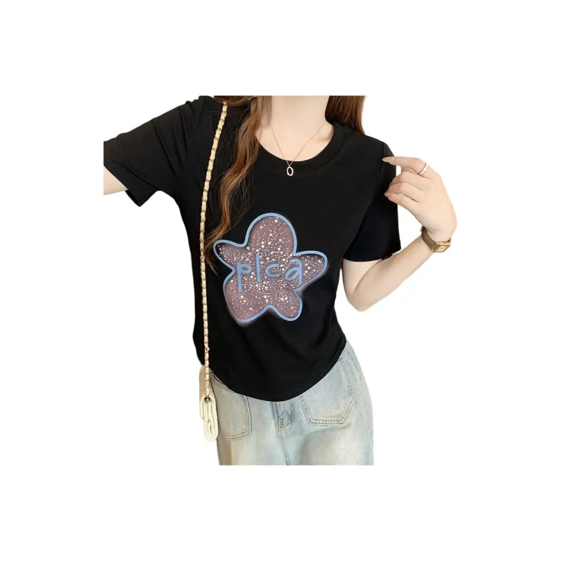 Mu Xiao Xin Set in Sleeve T Shirt Women's-0