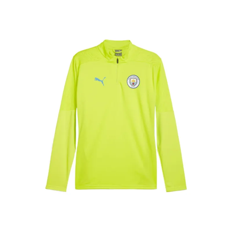 PUMA Quarter-Zip Soccer Jerseys Men's Yellow-0