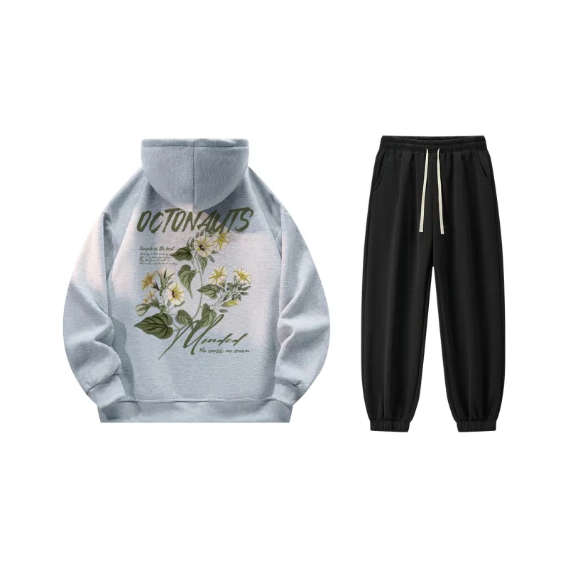 Small Columns Under The Sea Sweatshirt Set Unisex-14