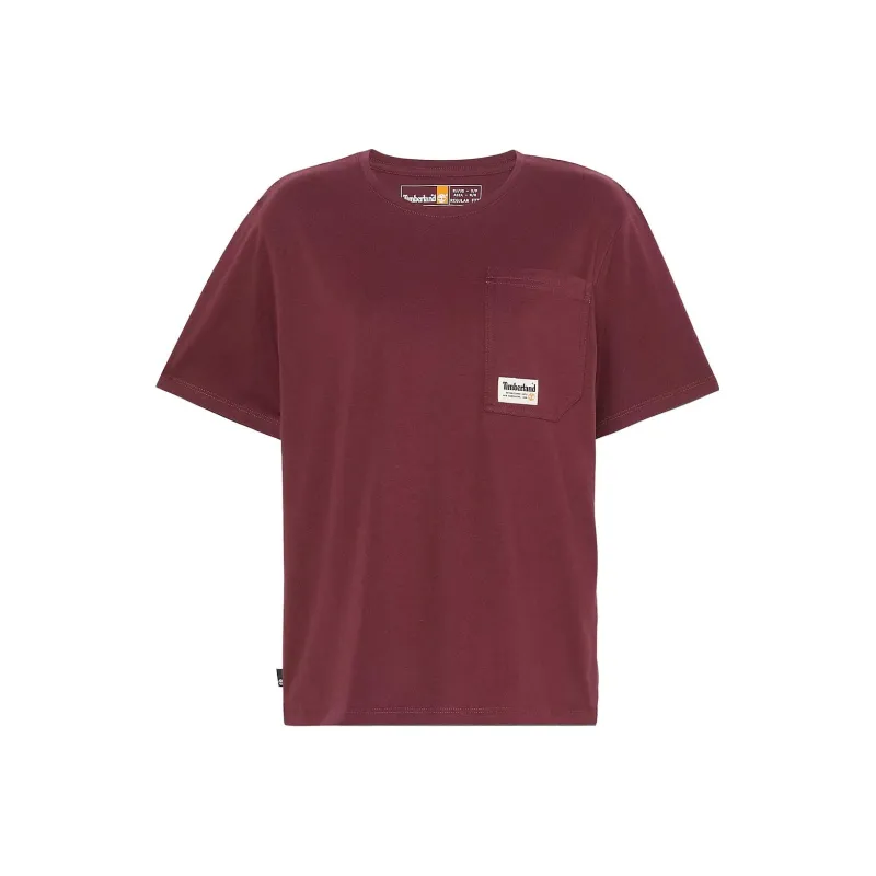 Timberland T-Shirts Women's Deep Red-0