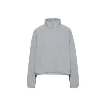 ARITZIA Golden Polartec 200 1/4 Zip Sweater Sweatshirt Women's Heather Chrome Gray