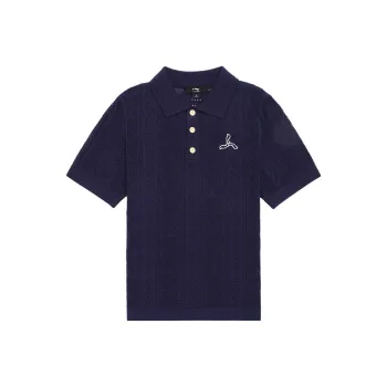LI-NING 1990 Classic Collection Polo Shirts Women's Dark Ship Blue