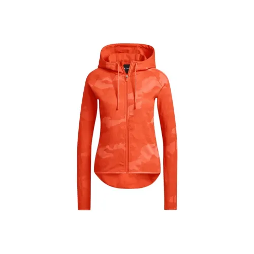 Adidas Ivy Park Knit Zip Up Hoodie Solar Orange